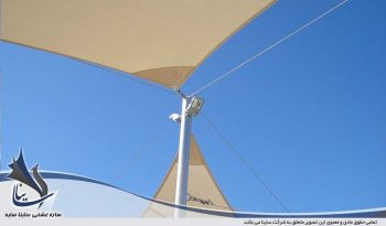 fabric tensile lighting conection