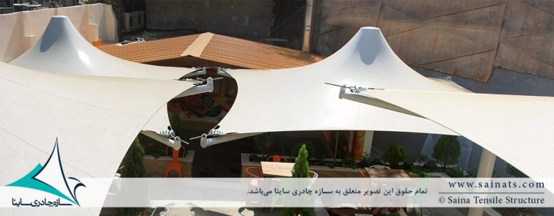 سایبان چادری فست فود