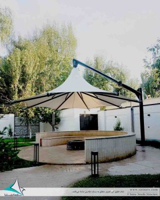 Fabric-hanging-gazebo-آلاچیق-گرد-پارچه-ای