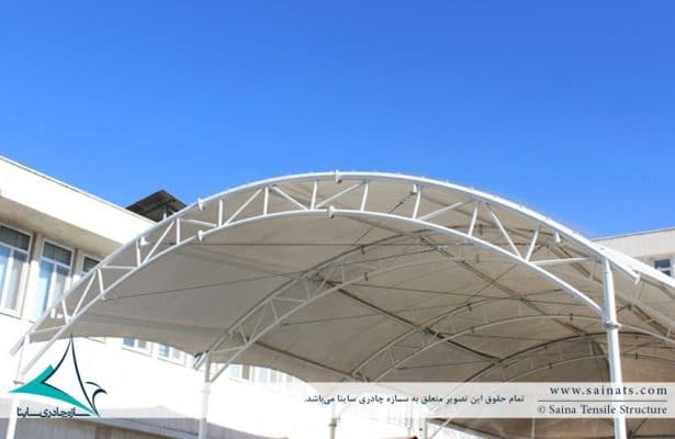 Imam-hossein-hospital-entrance-shade-سایبان-بیمارستان-امام-حسین