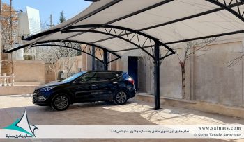 پروژه اجرای سایبان پارکینگ ماشین در شیراز