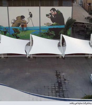 پروژه سایبان چادری پارکینگ در جزیره خارک