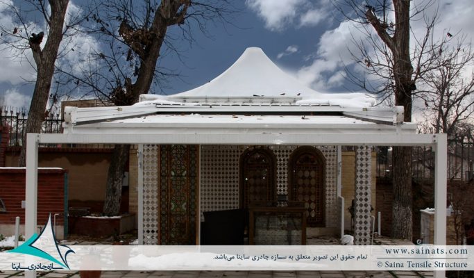 خیمه و سقف متحرک ویلا برغان