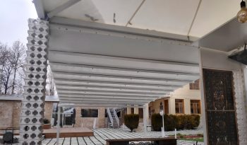 طراحی و اجرای سقف متحرک ویلا