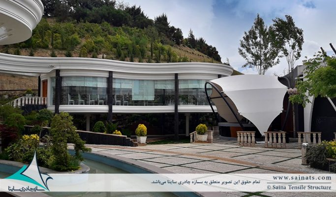اجرای سایبان دکوراتیو تالار