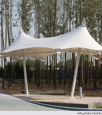 اجرای پروژه آلاچیق چادری ویلا طرح خیمه دو قله