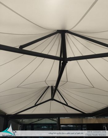سقف چادری کافه رستوران ایزار