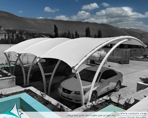 سایبان پارچه ای پارکینگ اتومبیل