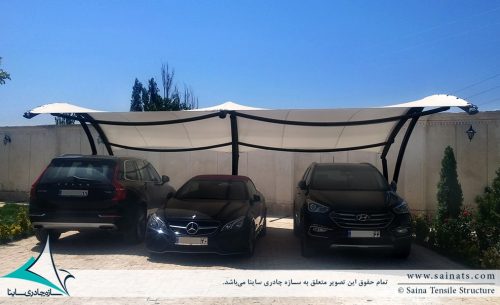 سایبان چادری پارکینگ خودرو