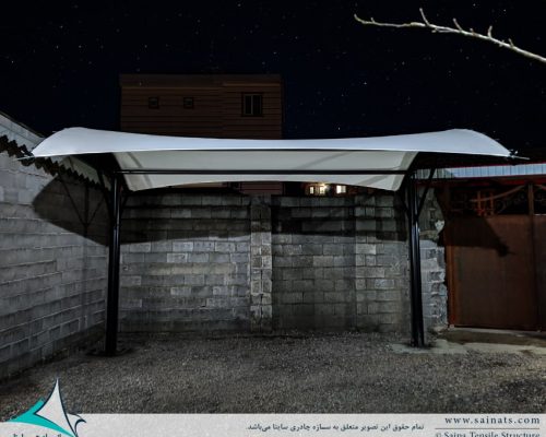 سایبان پارکینگ ویلا رشت