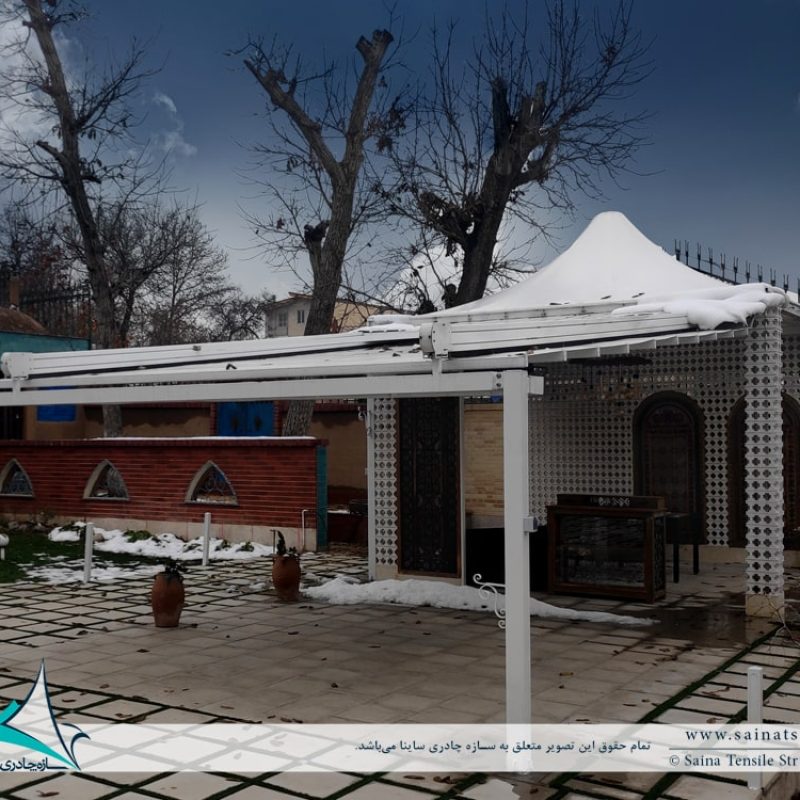 سقف متحرک ویلا برغان