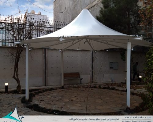 آلاچیق چادری ساختمان مسکونی شیراز