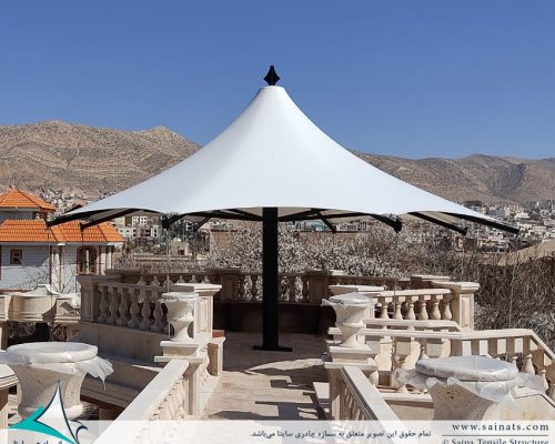 اجرای آلاچیق پارچه ای شهرک صدرا شیراز