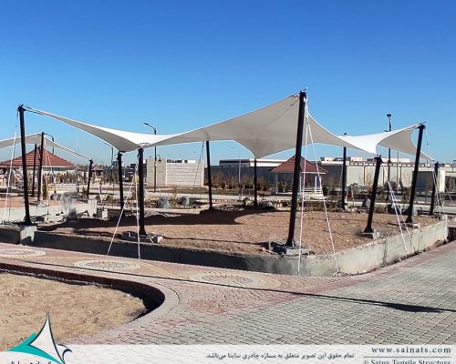 سایبان پارچه ای محوطه فضای باز در زاهدان