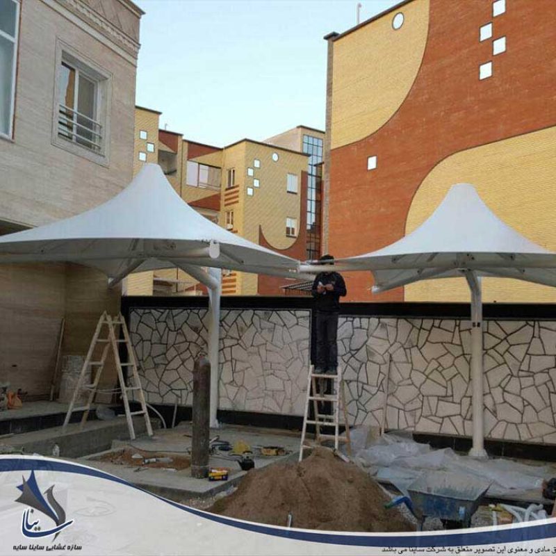 سایبان پارچه ای طرح سان شید