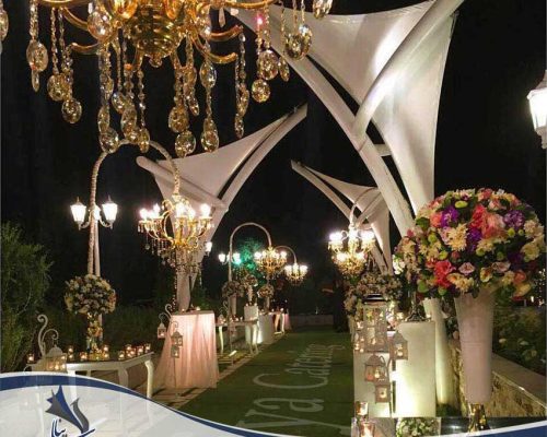 سایبان دکوراتیو باغ تالار عروسی