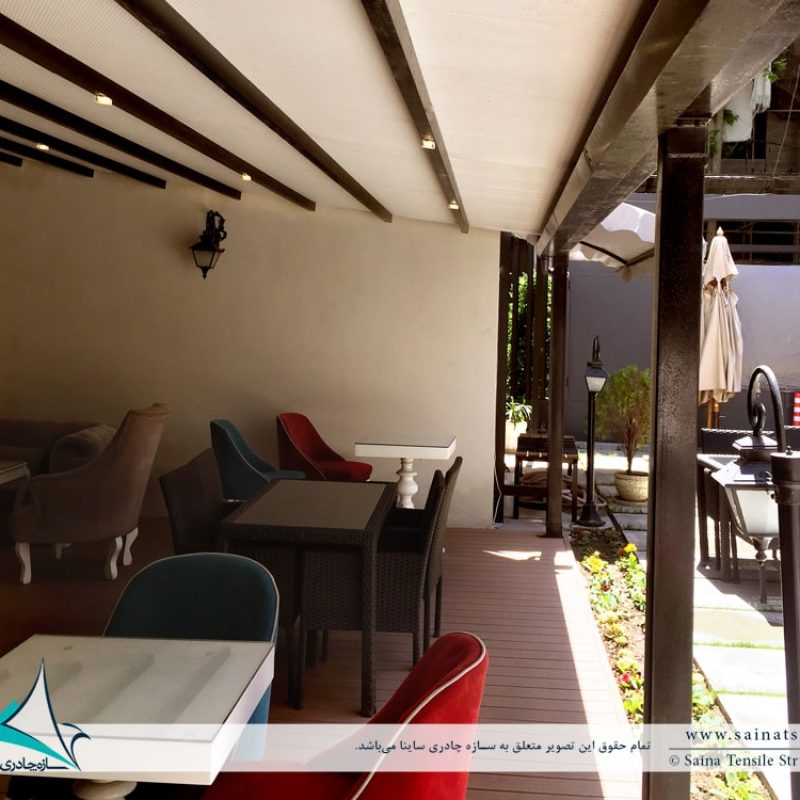 سقف متحرک کافی شاپ