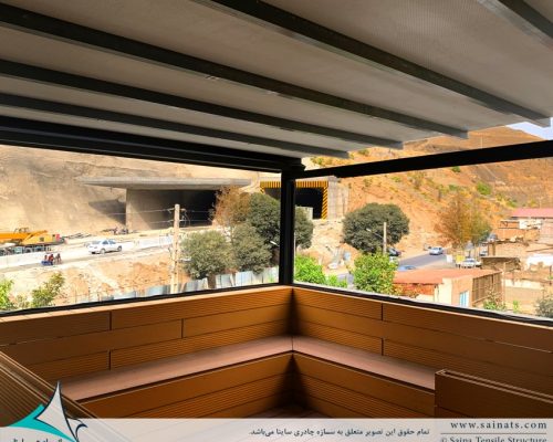 سقف متحرک رستوران کن