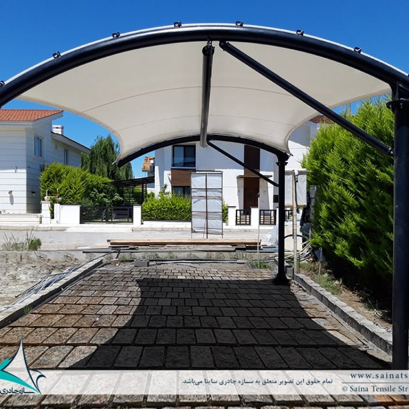سایبان پارکینگ ویلا خزرشهر