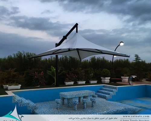 سایبان پارچه ای استخر فرم سان شید