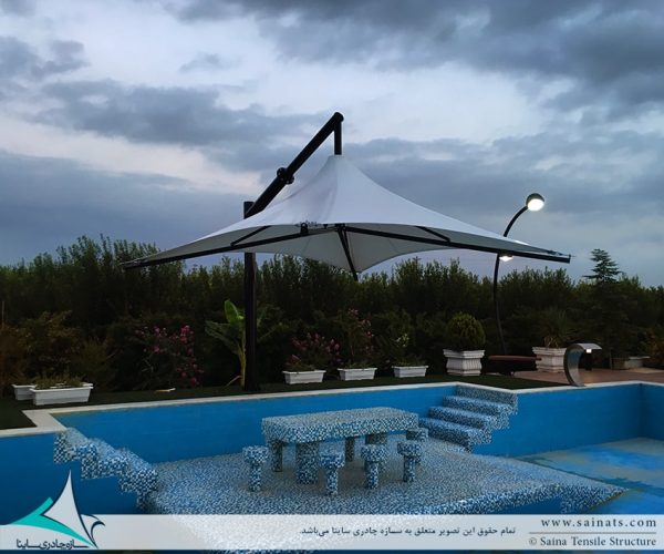 سایبان پارچه ای استخر فرم سان شید