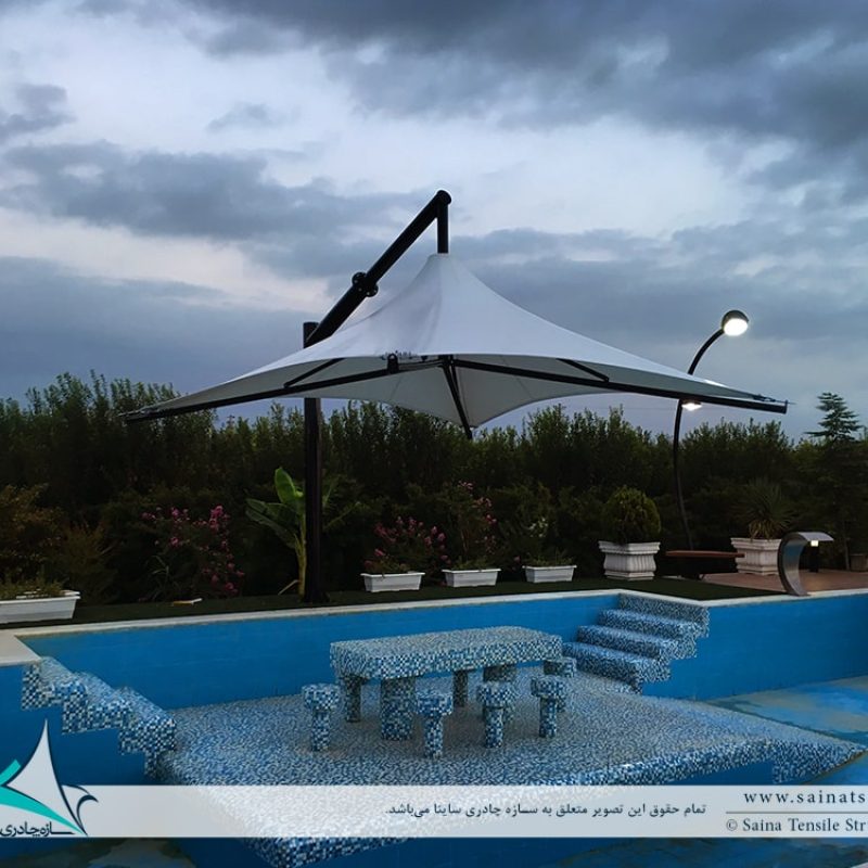 سایبان پارچه ای استخر فرم سان شید