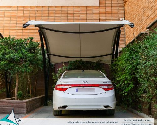 سایبان پارکینگ مجتمع مسکونی