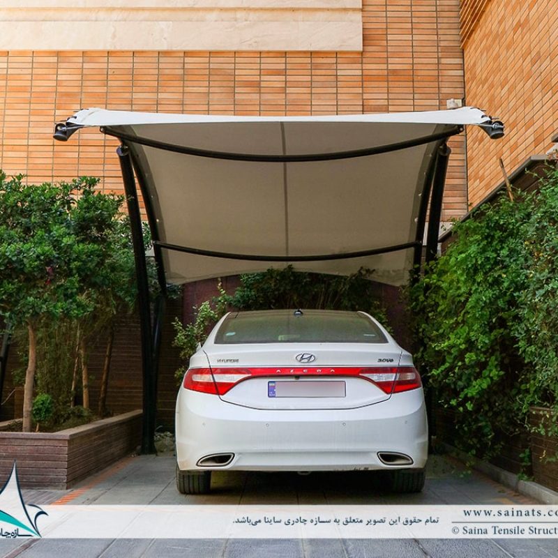 سایبان پارکینگ مجتمع مسکونی