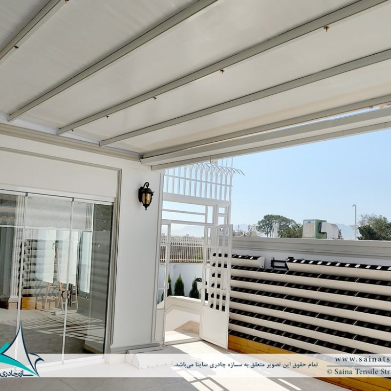 اجرای سقف متحرک چادری ویلا