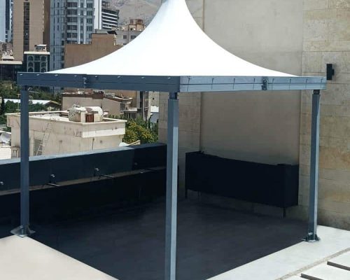 roof-garden-fabric-shade-آلاچیق-روف-گاردن-ساینا