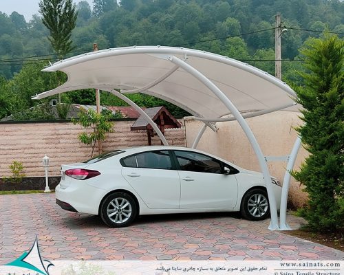 سایبان پارکینگ ویلا ماسال