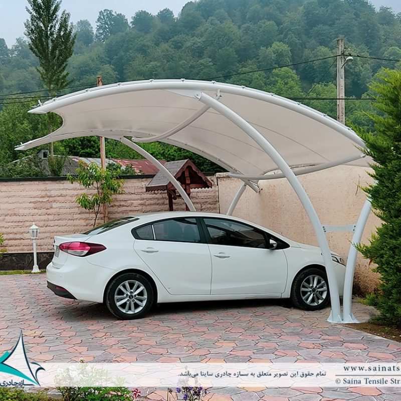 سایبان پارکینگ ویلا ماسال