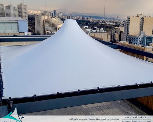 سقف پارچه ای روف گاردن در دفتر کافه بازار سعادت آباد