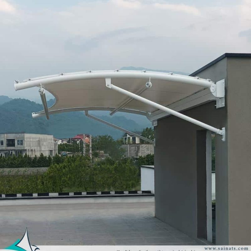 tensile-fabric-roof-garden-سایبان-ورودی-روف-گاردن-متل-قو