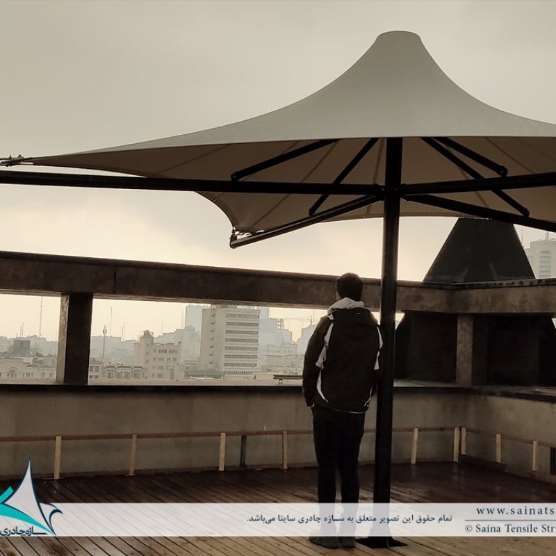 اجرای سایبان پارچه ای تراس