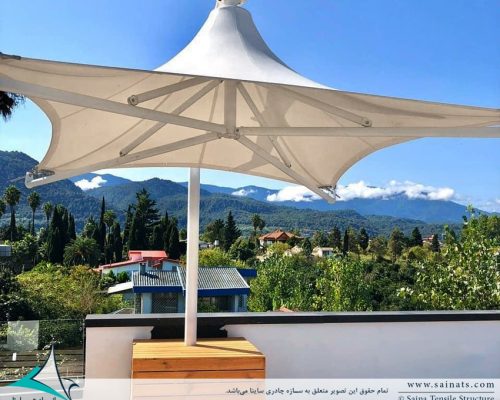 سایبان پارچه ای روفگاردن طرح سانشید