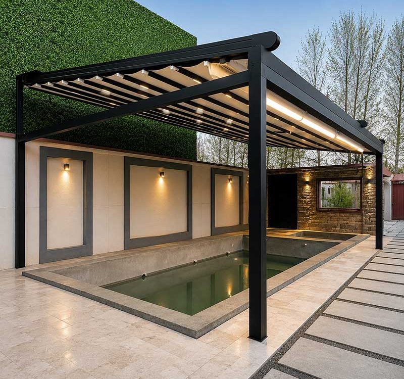 سقف-متحرک-حیاط-yard-retractable-roof