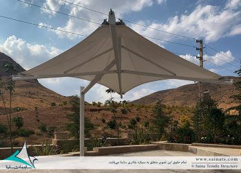 پروژه طراحی و اجرای آلاچیق های چادری محوطه در اقامتگاه شیراز