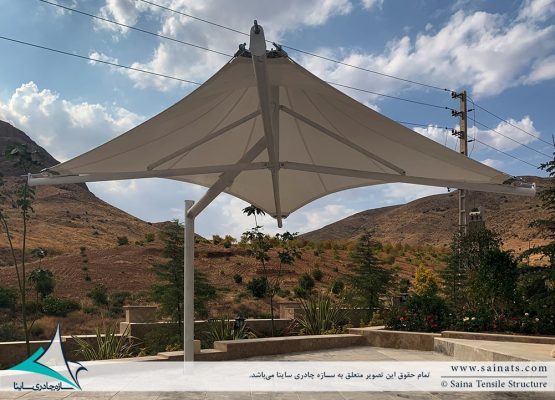 پروژه طراحی و اجرای آلاچیق های چادری محوطه در اقامتگاه شیراز