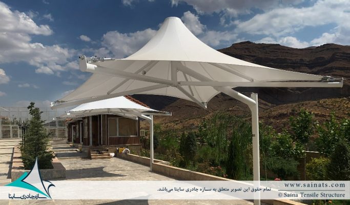 اجرای آلاچیق چادری محوطه