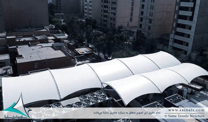 سازه چادری بانک تجارت اهواز