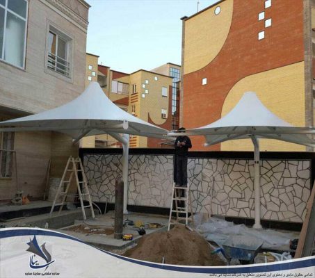 سایبان پارچه ای طرح سان شید