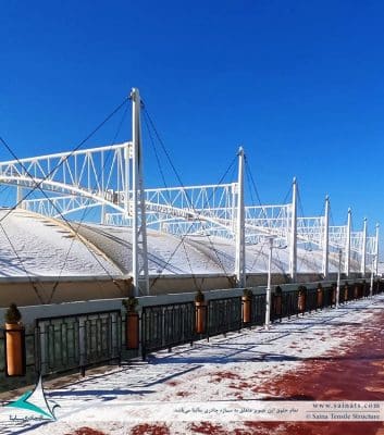 fabric-tensile-structure-salon-سقف-سالن-پارک-فناوری-اطلاعات