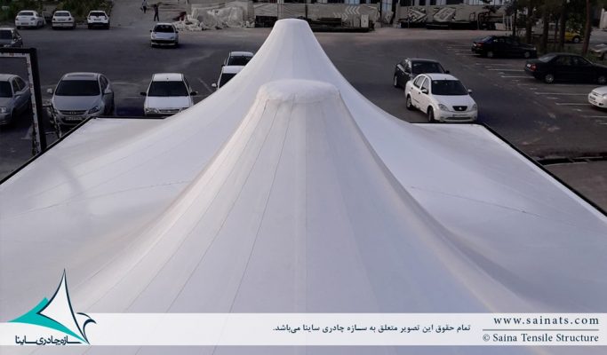 اجرای سقف چادری کافه رستوران ایستگاه نوآوری دانشگاه شریف