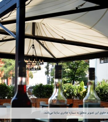 طراحی و ساخت سقف چادری کافه رستوران در ایستگاه نوآوری دانشگاه شریف
