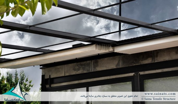 اجرای سایبان متحرک استخر ویلا