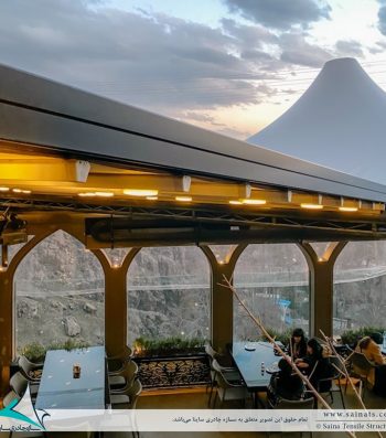 سقف خیمه ای رستوران رست در دربند