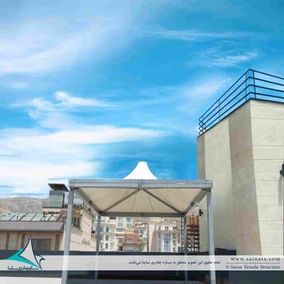 roof-garden-fabric-shade-آلاچیق-روف-گاردن-ساینا