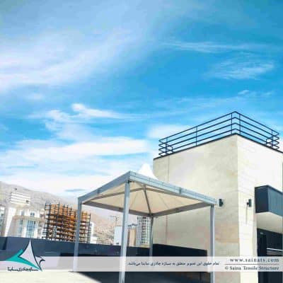 roof-garden-fabric-shade-آلاچیق-روف-گاردن-ساینا