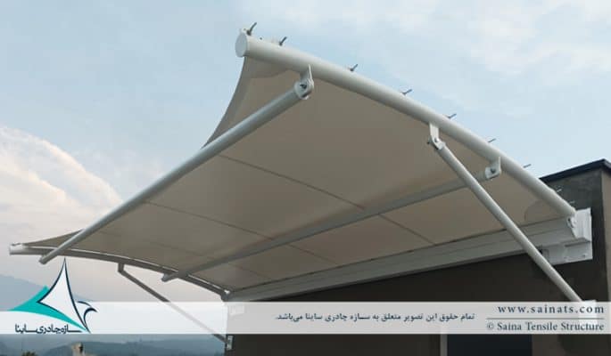 tensile-fabric-roof-garden-سایبان-ورودی-روف-گاردن-متل-قو